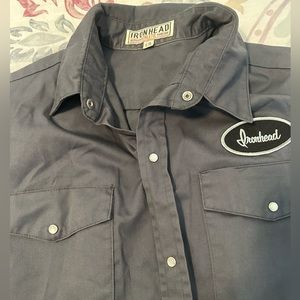 Grey utility shirt for men